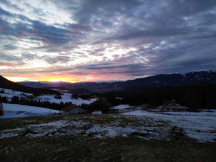 Vista della vallata di Castelrotto BZ